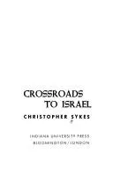 Cover of Cross roads to Israel