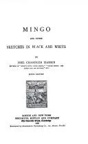 Cover of Mingo, and other sketches in black and white