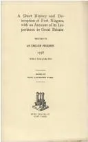Cover of A Short history and description of Fort Niagara