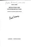 Cover of Revolution and counter-revolution