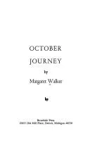 Cover of October journey