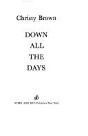 Cover of Down All the Days