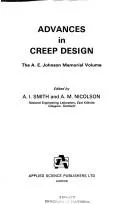 Cover of Advances in creep design