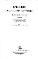 Cover of Speeches and new letters