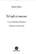 Cover of Ed egli si nascose