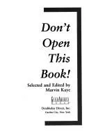 Cover of Don't open this book!
