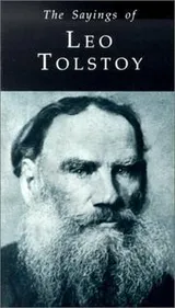 Cover of The sayings of Leo Tolstoy