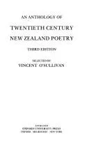 Cover of An Anthology of twentieth century New Zealand poetry