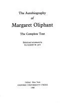 Cover of The autobiography of Margaret Oliphant