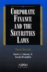 Cover of Corporate finance and the securities laws
