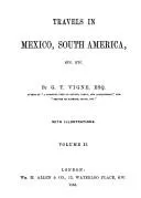 Cover of Travels in Mexico, South America, etc. etc