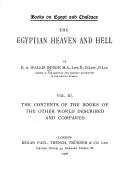 Cover of The Egyptian heaven and hell