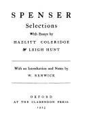 Cover of Spenser, selections