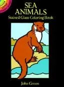 Cover of Sea Animals Stained Glass Coloring Book