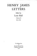 Cover of The letters of Henry James