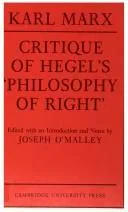Cover of Zur Kritik der Hegelschen Rechtsphilosophie