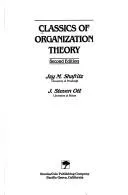 Cover of Classics of organization theory