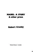Cover of Mabel, a story, & other prose