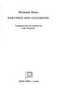 Cover of Narcissus and Goldmund