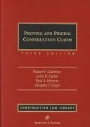 Cover of Proving and pricing construction claims