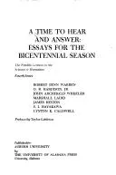 Cover of A Time to Hear and Answer