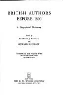 Cover of British Authors Before Eighteen Hundred (Authors Series)