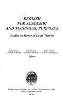 Cover of English for academic and technical purposes