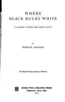 Cover of Where black rules white
