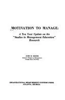 Cover of Motivation to Manage