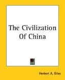 Cover of The Civilization of China