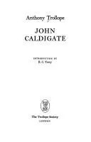 Cover of John Caldigate