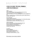 Cover of Cellulosic pulps, fibres and materials