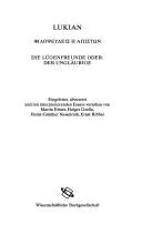 Cover of Philopseudeis e apiston =