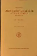 Cover of Liber De Optimo Genere Interpretandi - Epistula 57