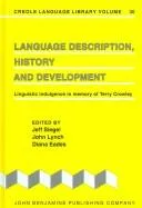 Cover of Language description, history and development