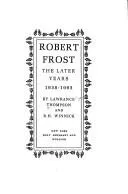 Cover of Robert Frost