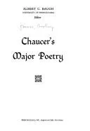 Cover of Chaucer's major poetry