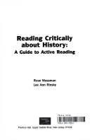 Cover of Reading Critically in History