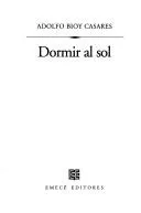 Cover of Dormir al sol