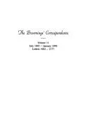 Cover of The Brownings' correspondence