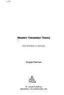Cover of Western Translation Theory