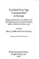 Cover of Lowland Iron Age Communities in Europe