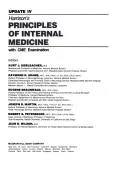 Cover of Harrison's Principles of internal medicine, update IV : with CME examination