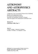 Cover of Astronomy and Astrophysics Abstracts