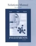 Cover of Solutions manual for use with investments