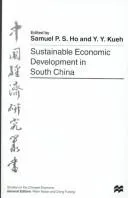 Cover of Sustainable economic development in South China