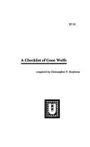 Cover of A checklist of Gene Wolfe