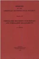 Cover of Formalized Recursive Functionals and Formalized Realizability (Memoirs; No. 1/89)