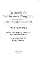 Cover of Yesterday's Wilderness Kingdom