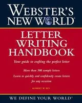 Cover of Webster's New World letter writing handbook